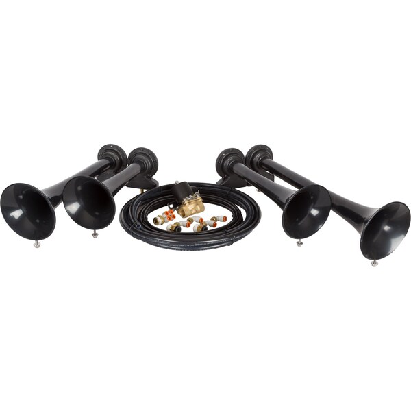 Hornblasters SHOCKER XL TRAIN HORN BLACK FINISH ELECTRIC VALVE INCLUDED